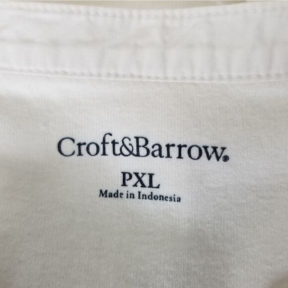 Craft & Barrows Women's‎ White V Neck Pull Over Size PXL - Picture 9 of 10